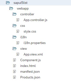 sapui5 sap.m.list example