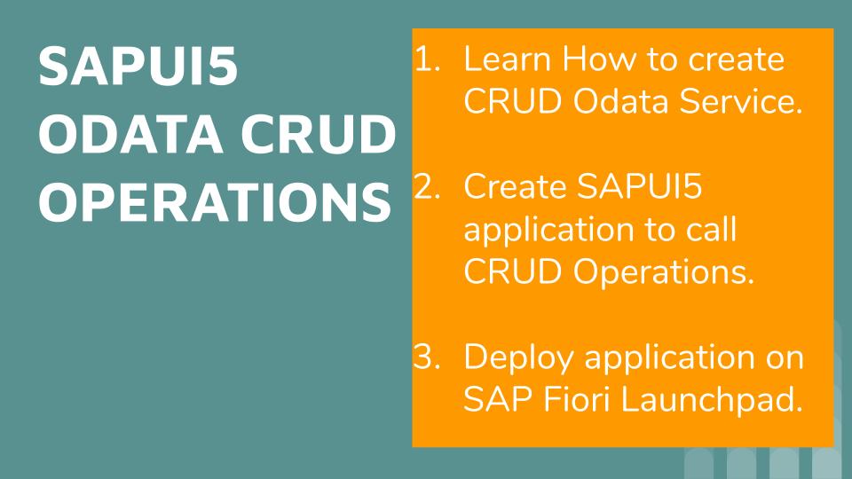 sapui5 odata crud operations