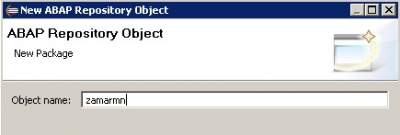 How to create package in ABAP on Eclipse