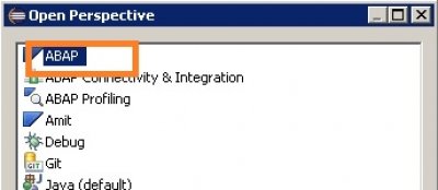 Abap on Eclipse- Create ABAP Project in Eclipse