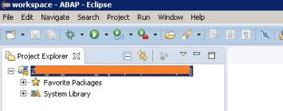 Abap on Eclipse- Create ABAP Project in Eclipse