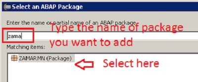 How to add a Package to favorites in ABAP in Eclipse