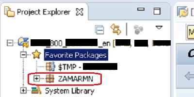 How to add a Package to favorites in ABAP in Eclipse