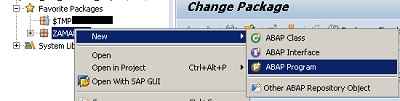 Create your first program in ABAP on Eclipse